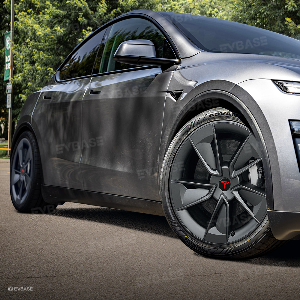 Protections De Jante Argent Métallisé Pour Tesla Model Y Juniper 2025+ (Jantes 20" Helix) - Lot De 4