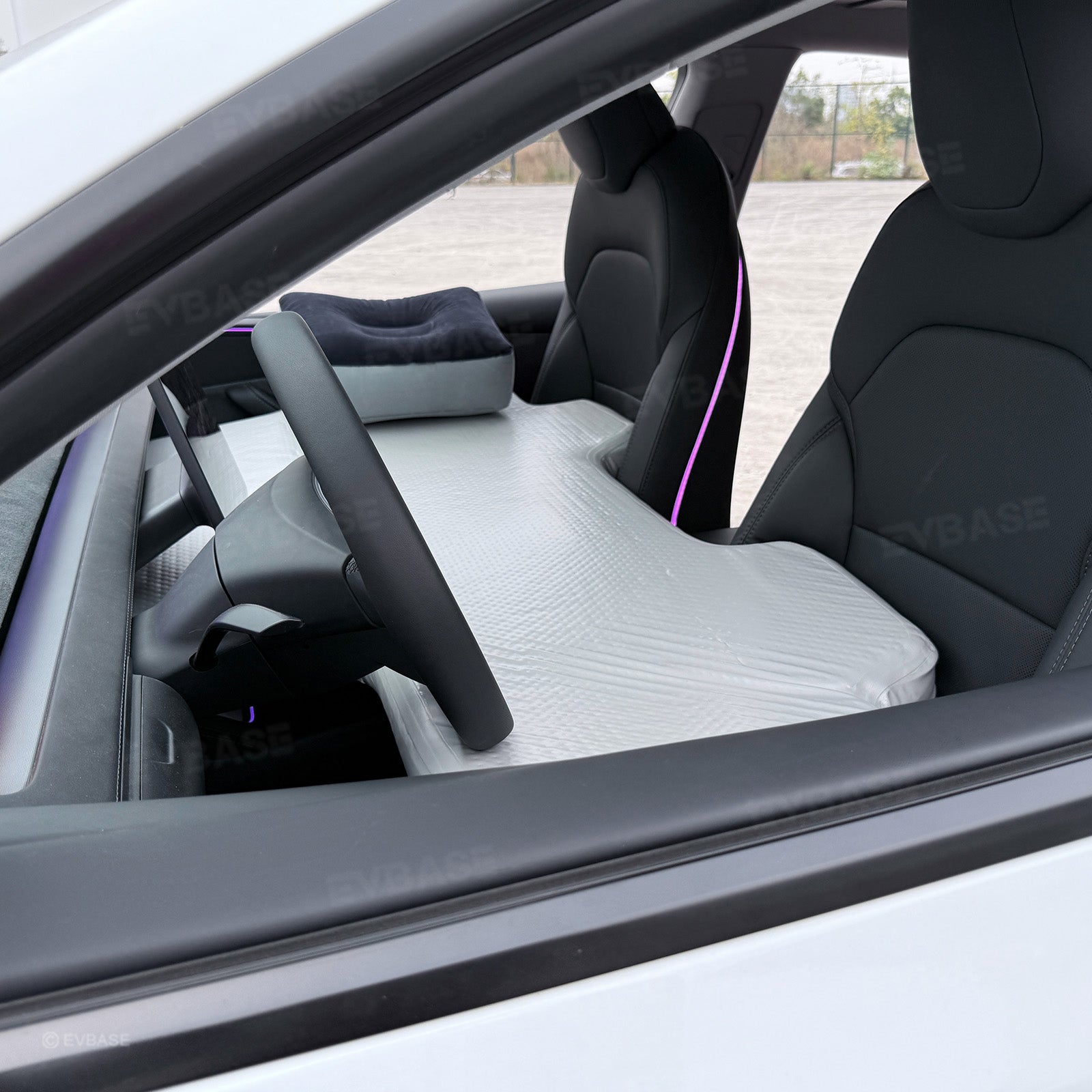 Front Seat Air Mattress Kids Inflatable Camping Bed with Air Pump for Model Y/ Y Juniper & Model 3/ 3 Highland