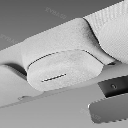 EVBASE Model 3 Highland Sunglasses Holder Glasses Case Overhead Roof Eyewear Storage Box For Tesla