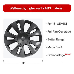 Tesla Model 3 Wheel Caps 18 inch Induction 2017-2023 Model 3 Wheel Covers  Model 3 Accessories New EVBASE