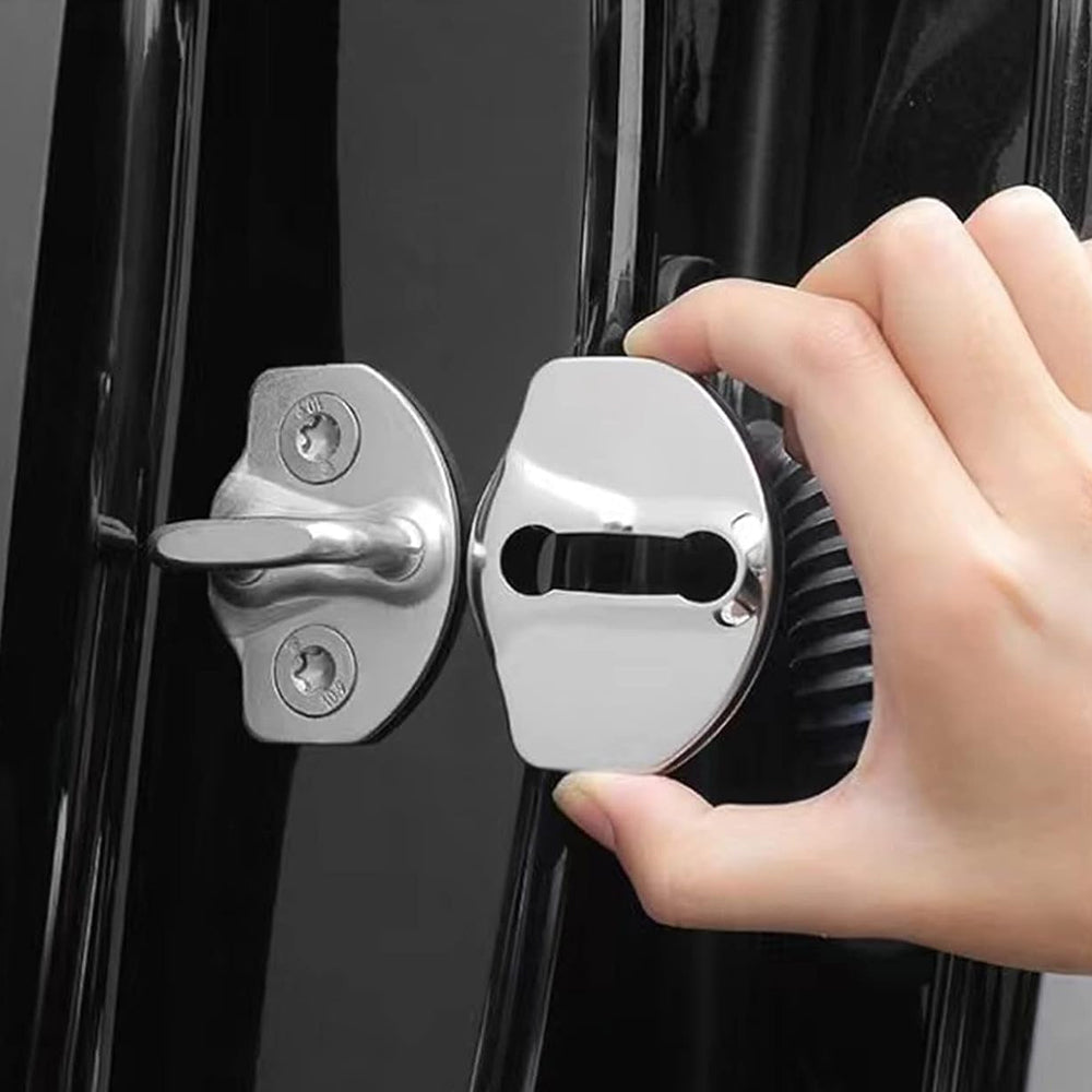Noise Reduction Door Latch Lock Cover for Tesla Model 3/Y (4 Pcs)