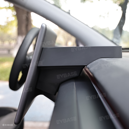 Model Y Juniper/ 3 Highland Dashboard Organizer Dual-Layer Behind-Screen Storage Tray with Non-Slip Design