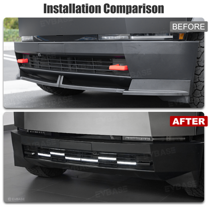 Cybertruck Front Grille LED Light Bar Tactical Lower Grille Auxiliary Lighting Upgrade