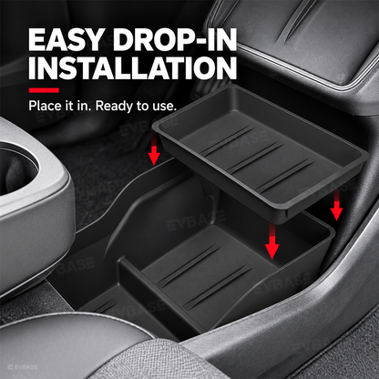Model Y Juniper Standard Lower Center Console Organizer Under Console Storage Tray 2.0