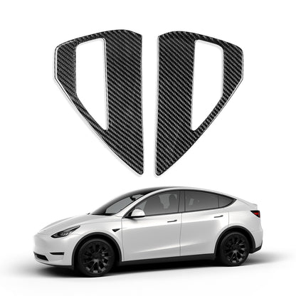 EVBASE Model 3 Y X S Charging Port Cover Real Carbon Fiber For Tesla