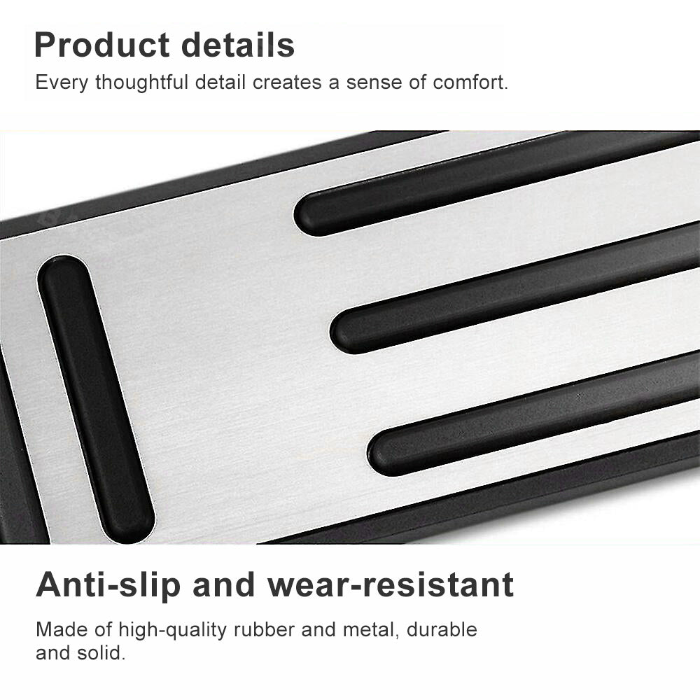 Model X S Brake Pedal Covers Non-Slip Performance Metal Foot Pedal Covers for Tesla