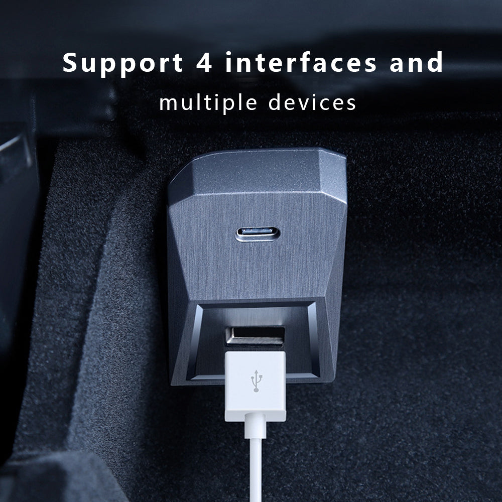 Glove Box USB Hub Adapter for Tesla Model 3 and Model Y