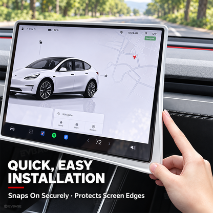 Model Y Juniper / Y L Center Console Screen Overlay Silicone Touchscreen Frame Protection Cover