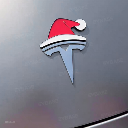 3D Christmas Decor Car Emblem Sticker Waterproof Decals for Tesla Model Y/3/X/S/Cybertruck