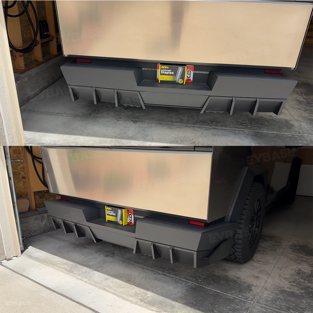 Cybertruck Rear Diffuser ABS Rear Bumper Lip Side Splitter Extension for Tesla