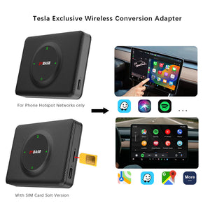 EVBASE Tesla Wireless Apple Carplay Adapter Wireless Auto Carplay at Tesla Display