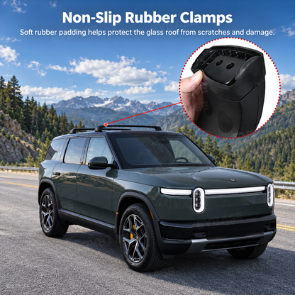 Roof Rack for Rivian R2 Cargo Crossbars Lockable Rooftop Luggage Rack 2PCS
