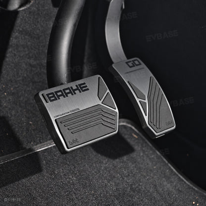 Model Y/ YL/ 3 Aluminum Alloy Brake & Accelerator Pedal Covers Non-Slip Foot Pedals Pads Set