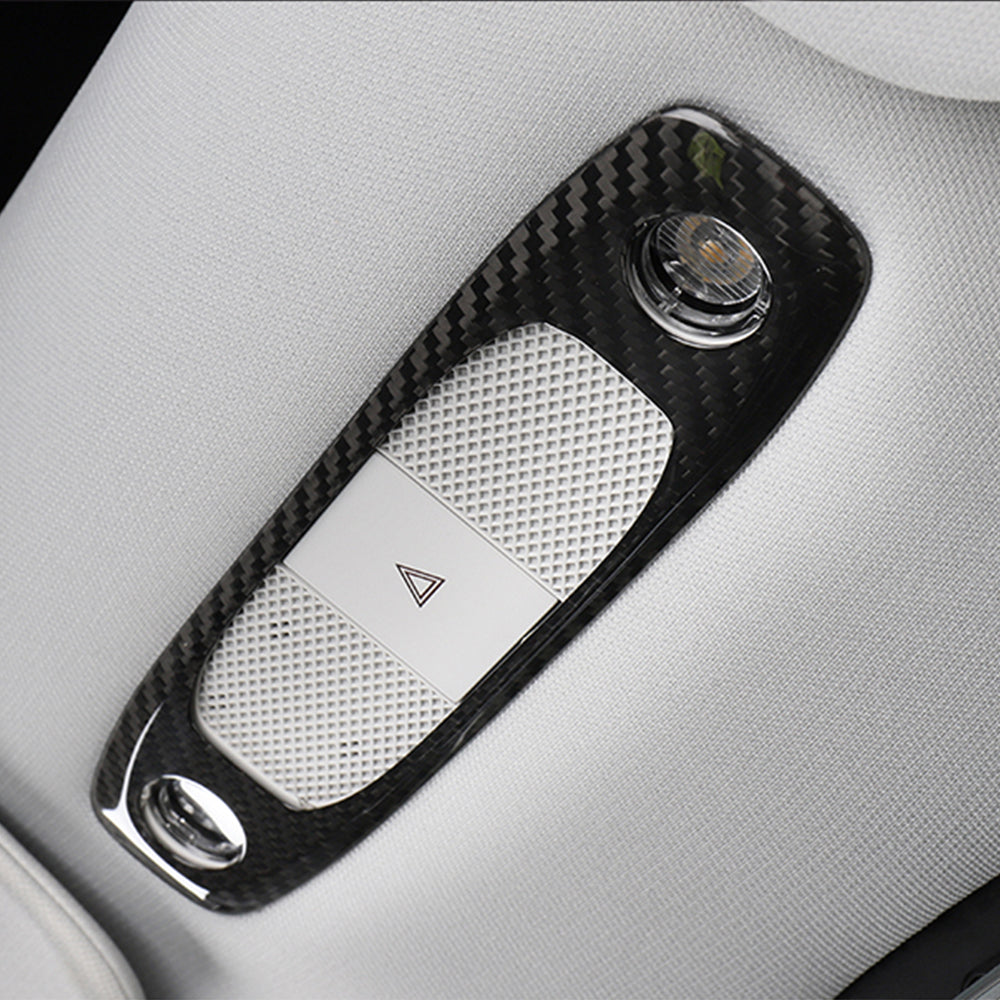 Tesla Model Y 3 Carbon Fiber Interior Accessories Reading Light Cover Trim