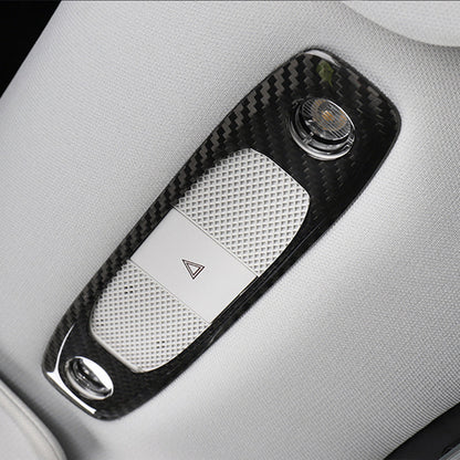 Tesla Model Y 3 Carbon Fiber Interior Accessories Reading Light Cover Trim