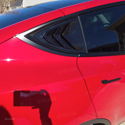 Tesla Model 3 Y Rear Side Window Louvers Air Vent Scoop Louvers Covers 2pcs