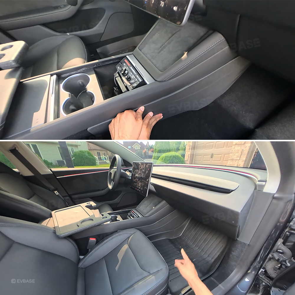 Model Y Juniper/ 3 Highland Center Console Side Panel Anti-Kick Pads TPE Interior Protectors