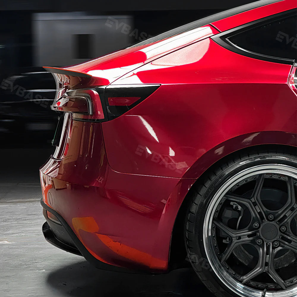 New Red Spoiler Carbon Fiber Model Y/3 Real Carbon Fiber Spoiler for Tesla