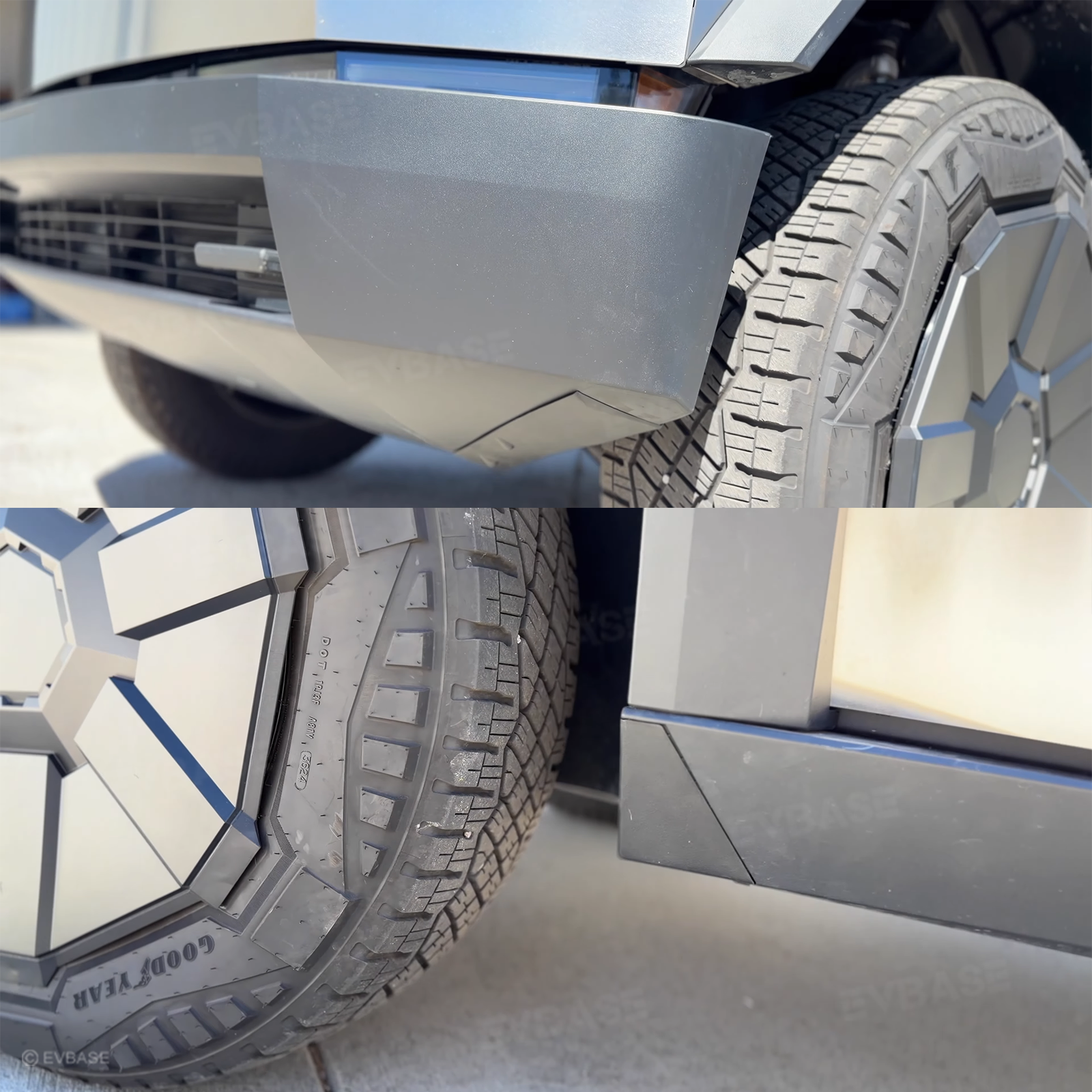 Cybertruck Wheel Fairing Delete Covers Off-Road Protection Mud Flaps No Drilling Splash Guards