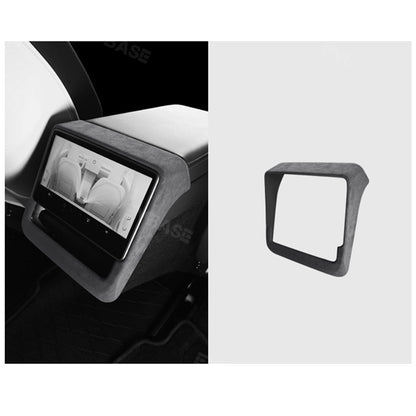 Model 3 Highland Real Alcantara Rear Screen Frame Cover Air Outlet Protector Rear Air Vent Covers Sticker for Tesla