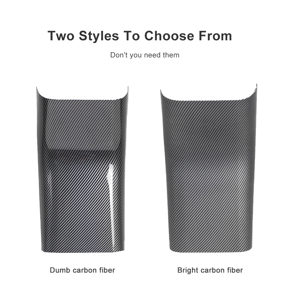 Model 3/Y Rear Door Sill Prevention Kick Plate Rear Guard Pedal | Carbon Fiber Texture for Tesla