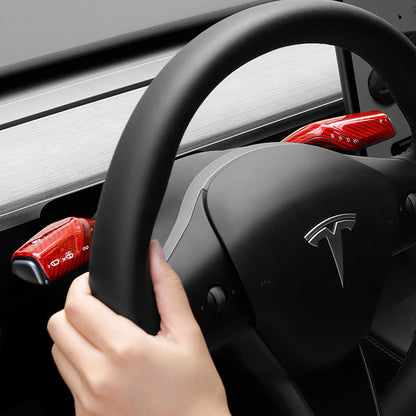 Model Y 3 Real Carbon Fiber Interior Accessories Column Gear Shift Cover for Tesla