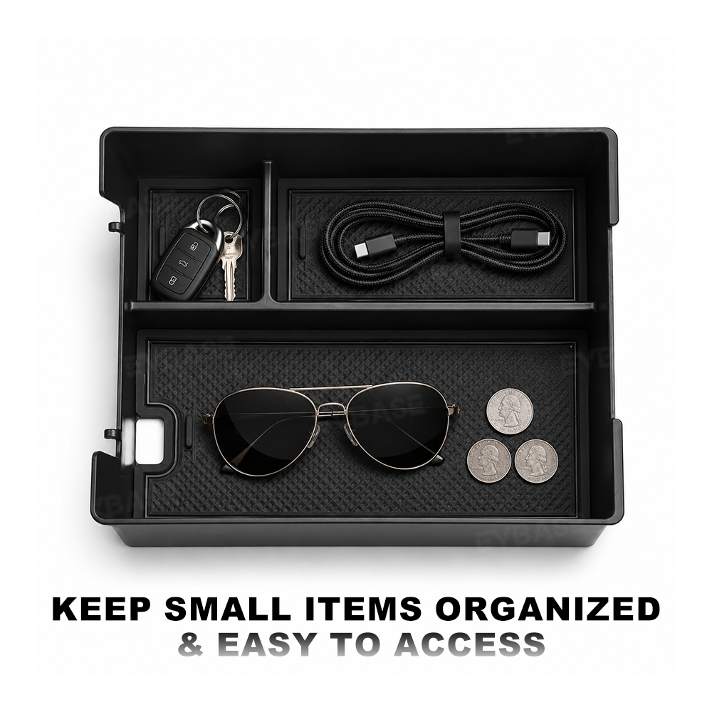 Center Console Organizer Tray for Rivian R2 Armrest Storage Box