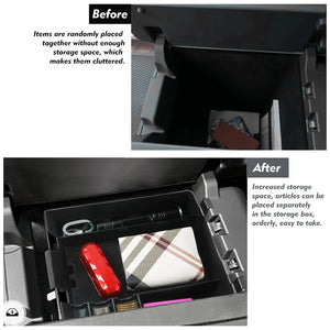 Upgrade Rivian Center Console Organizer Tray EVBASE R1S R1T Center Armrest Storage Box