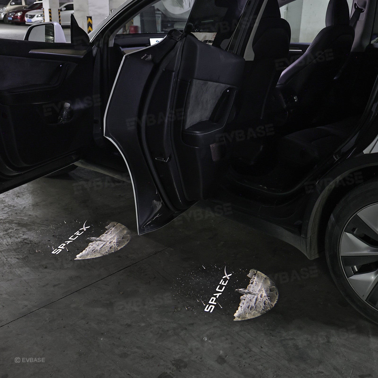 Model Y/3 Door Light Projector with Space Martian Style Puddle Lights for Tesla