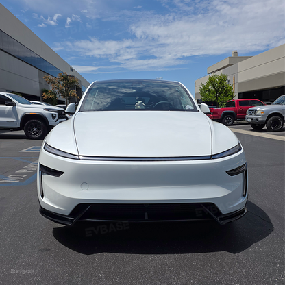Tesla Front Lip For Model Y Juniper V Style Front Splitter ABS Front Apron Body Kit