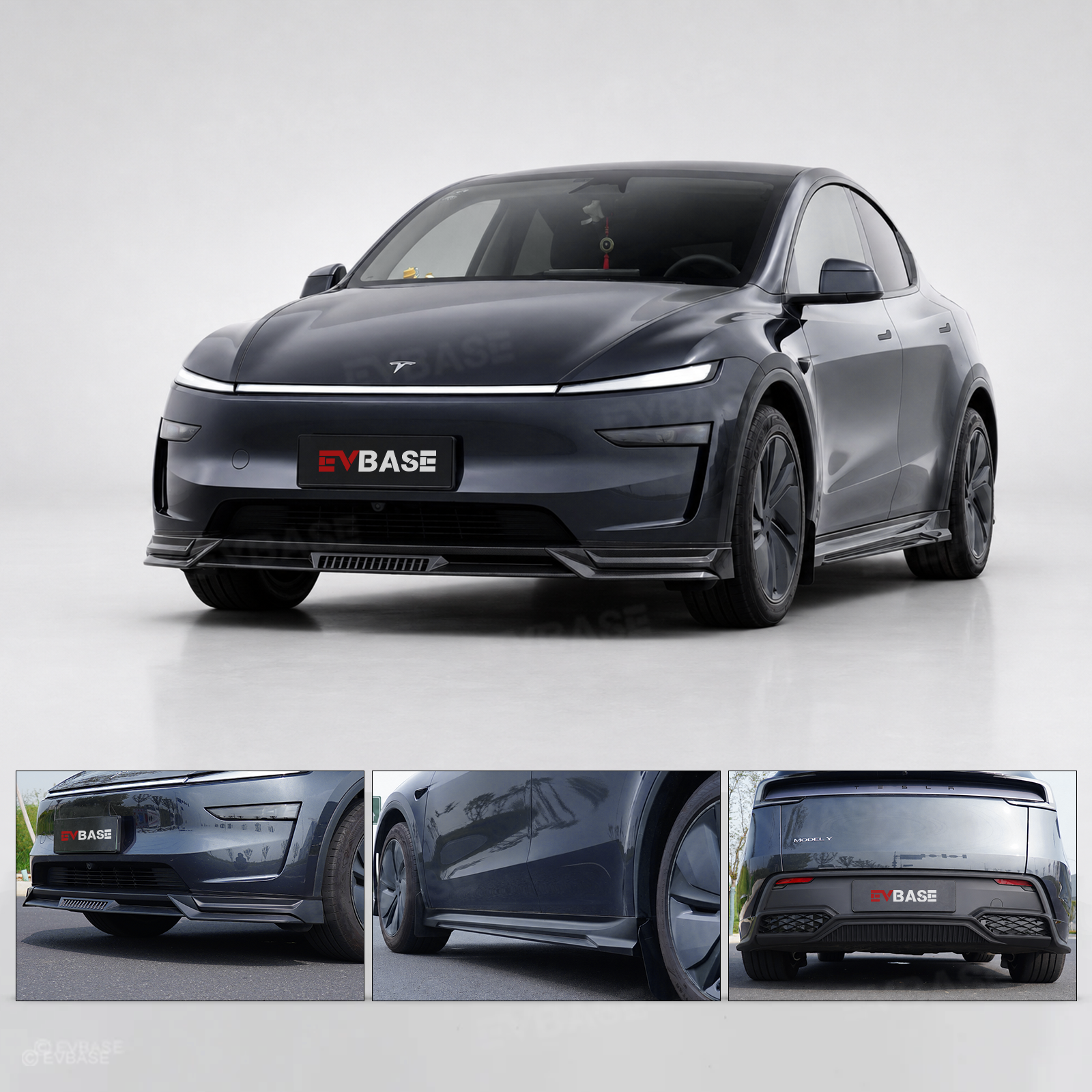 Model Y Juniper Body Kit Aggressive Aero Style Front Lip & Rear Diffuser & Side Skirts