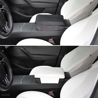 Model Y /3 /YL Leather Center Console Armrest Support Cushion & Scratch-Resistant Cover