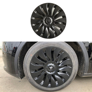 Model Y Überturbine Wheel Covers 19inch Model Y Gemini Wheel Cover Matte 4PCS 2020-2024 Year