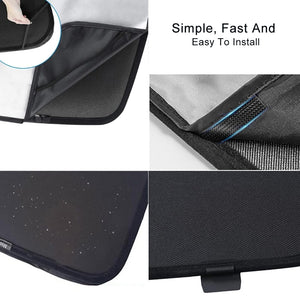 EVBASE Tesla Model Y Starry Sky Sunroof Sunshade with Silver Coated Cloth