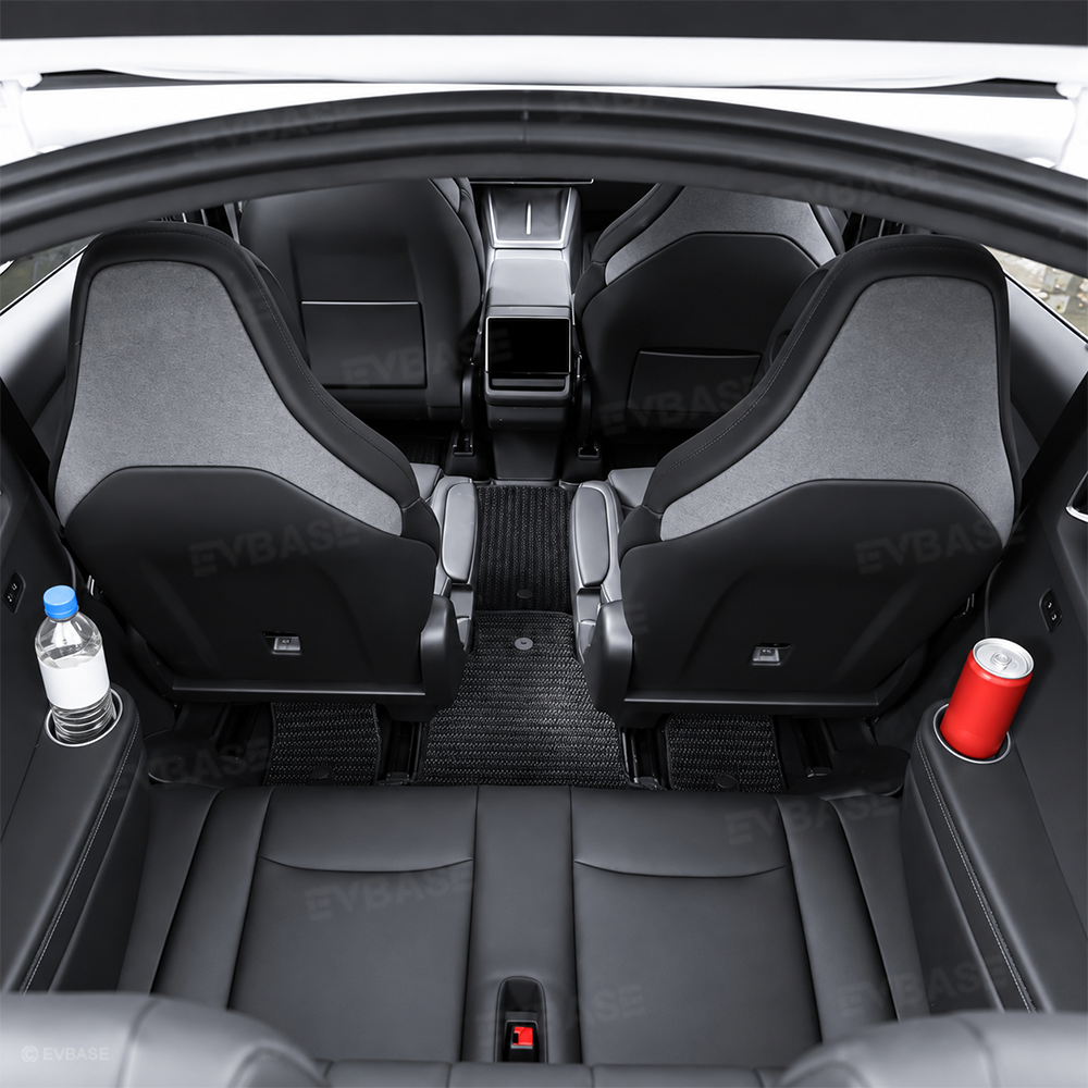 Model Y L 3rd Row Armrest Silicone Cup Holder Insert Liner for Tesla