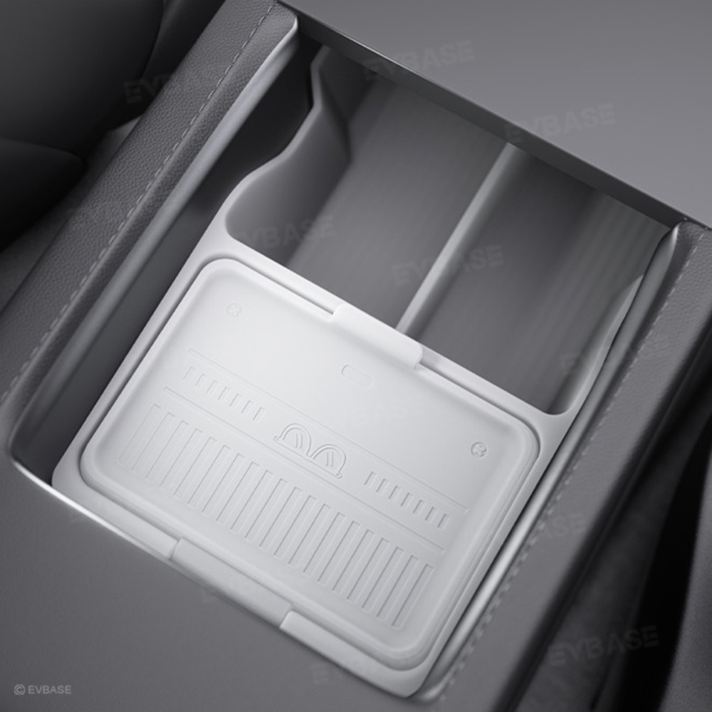Model Y Juniper/ 3 Highland Silicone Center Console Organizer Armrest Storage Tray with Lid