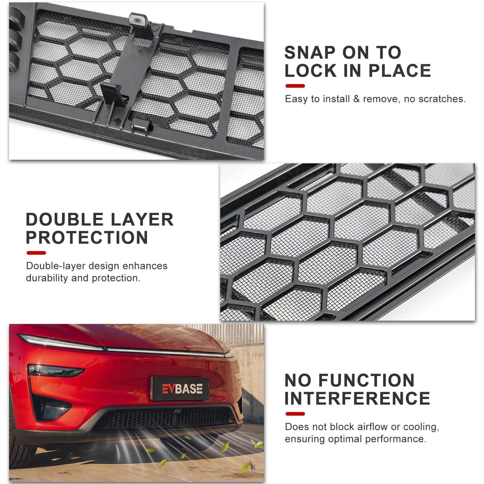 Model Y Juniper Performance Front Grille Mesh Insert Radiator Protector Insect & Debris Protection Panel
