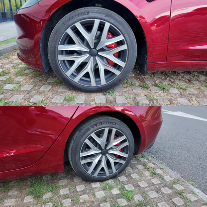 Model 3 Highland Wheel Covers 18" Photon Wheels Hubcaps Inspired By Model Y Performance