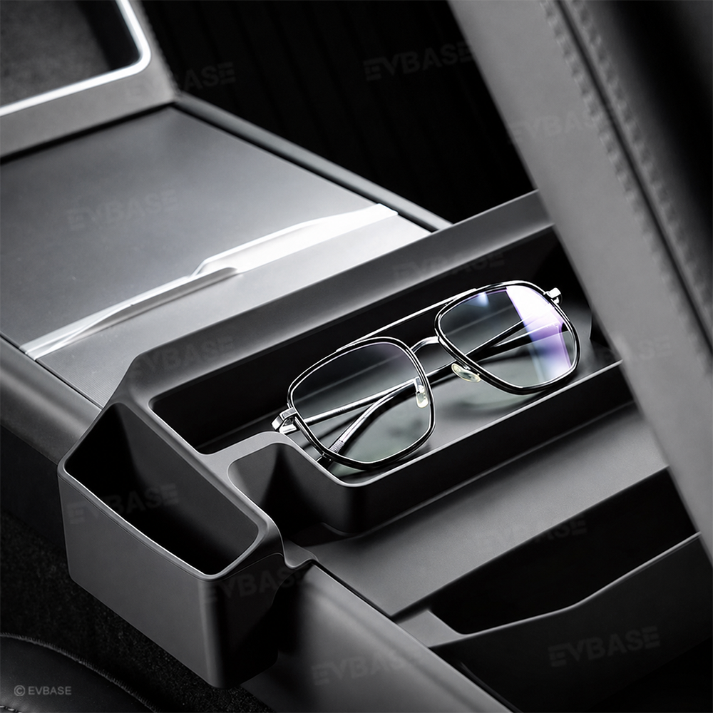 Model Y Juniper/ Y L/ 3 Highland Center Console Organizer Tray Silicone Armrest Sunglasses & Card Storage Box