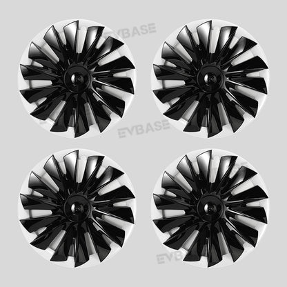 Model Y Bicolor Wheel Covers 19 Inch ABS Rim Protector Covers Sport Wheel Caps 4PCS For Tesla