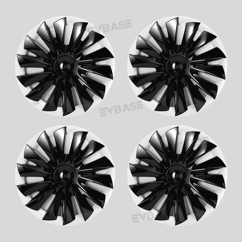 Model Y Bicolor Wheel Covers 19 Inch ABS Rim Protector Covers Sport Wheel Caps 4PCS For Tesla