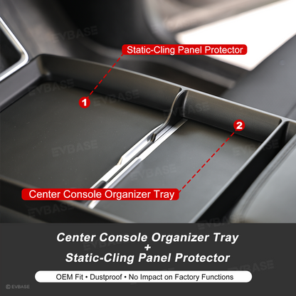 Model Y/ YL/ 3 Center Console Organizer Anti-Slip Center Console Storage Tray Interior Storage Accessories