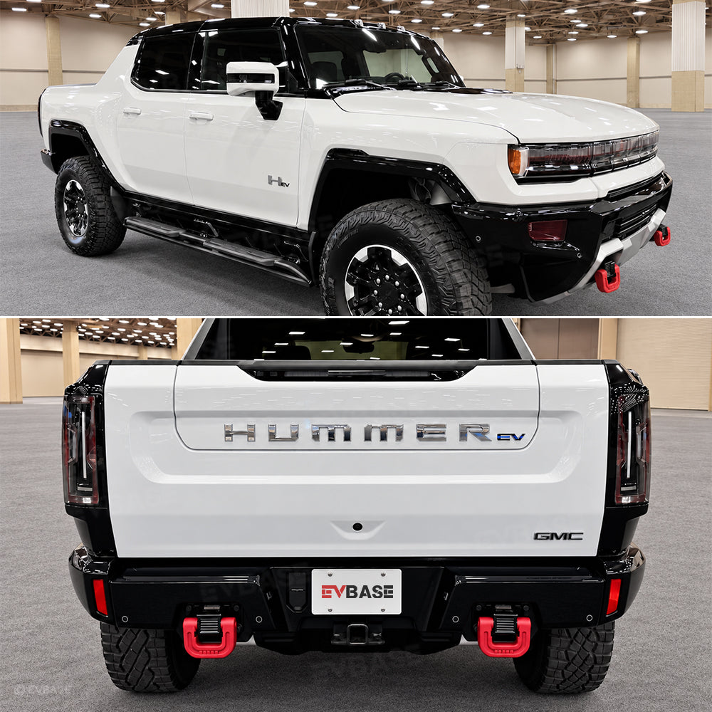 Tow Hook Covers for GMC Hummer EV Front Rear Bumper Performance D-ring Recovery Hook Protector
