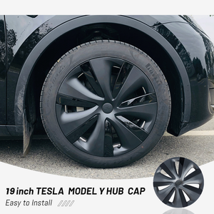 Nuevo EVBASE Tesla Model Y Tempest Cubierta de rueda 19 pulgadas Sport Model S Versión Tapa de rueda 4PCS Mate