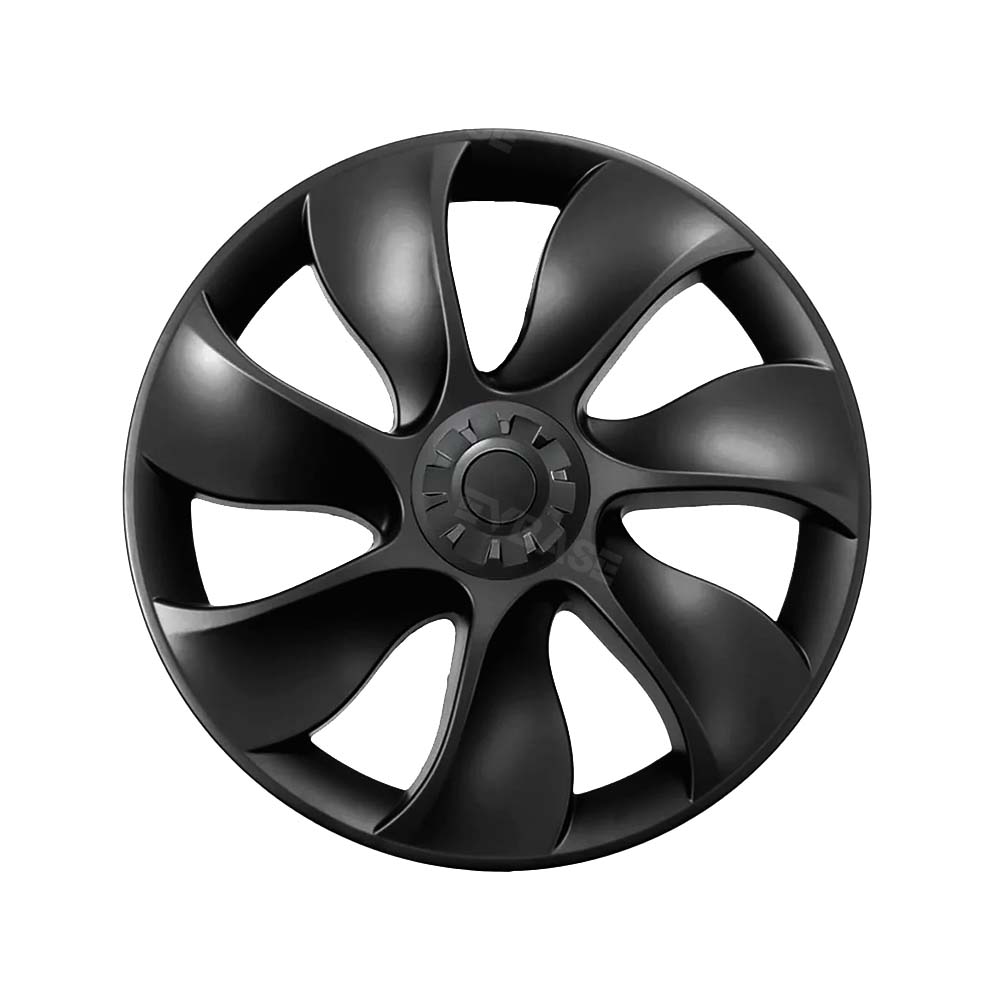 EVBASE Modelo Y Überturbine Cubierta de rueda de turbina de 19 pulgadas Tapa de rueda de turbina Modelo Y Negro mate 4PCS