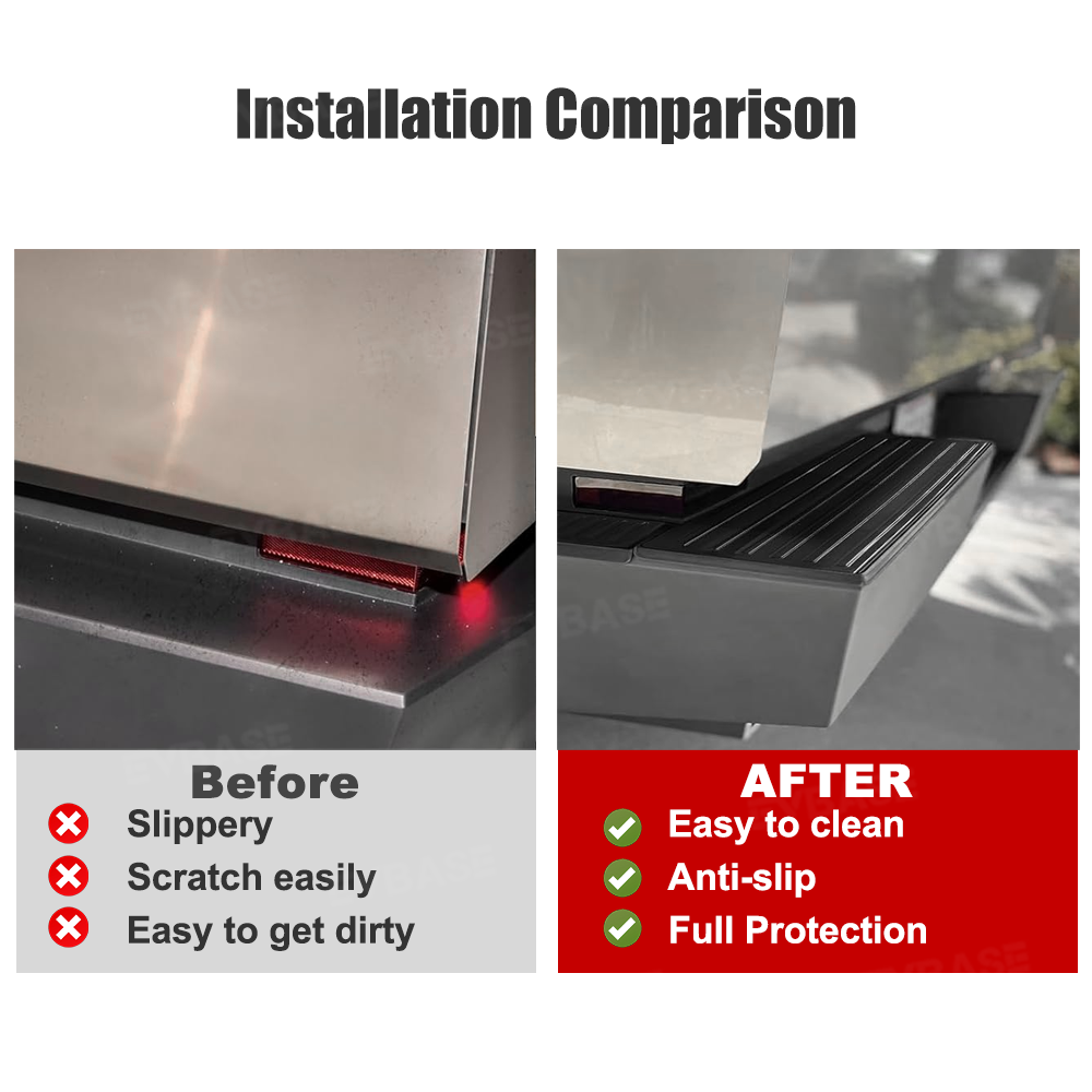 Cybertruck Rear Bumper Tailgate Protector Stainless Steel Tailgate Top Cover Rear Bumper Guard Step Plates