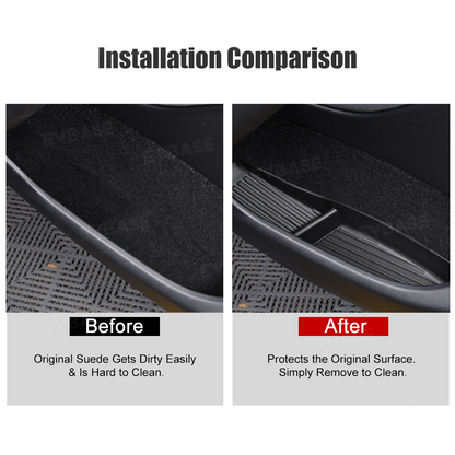 Model Y L Door Side Organizer Tray Front & Rear Door Pocket Liner Inserts