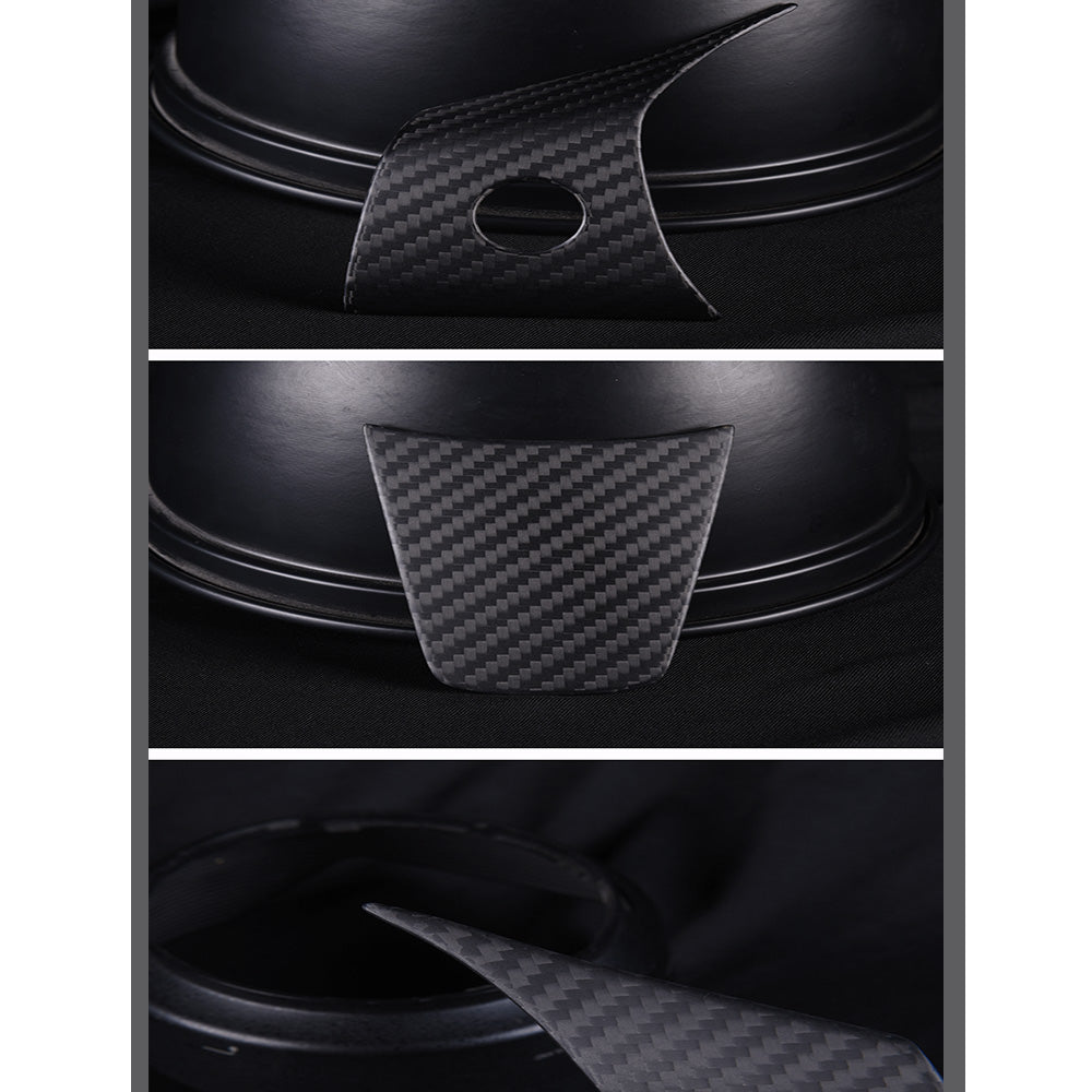 Model Y 3 Carbon Fiber Interior Accessories Steering Wheel Middle frame Cover for Tesla