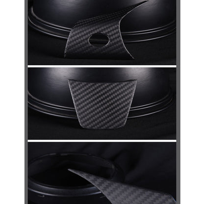 Model Y 3 Carbon Fiber Interior Accessories Steering Wheel Middle frame Cover for Tesla