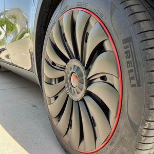 New Tesla Redline Wheel Caps Model Y Überturbine Wheel Covers 19 inch Matte 4PCS for Gemini Wheels